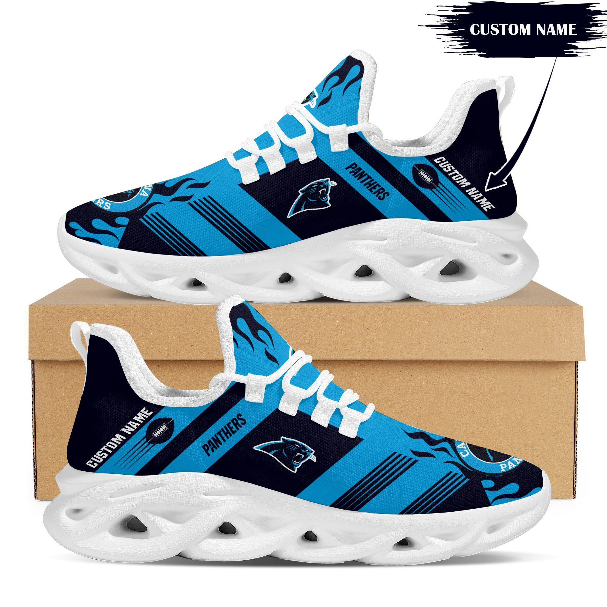 Carolina Panthers Custom Personalized Max Soul Sneakers Running Sports Shoes For Men Women