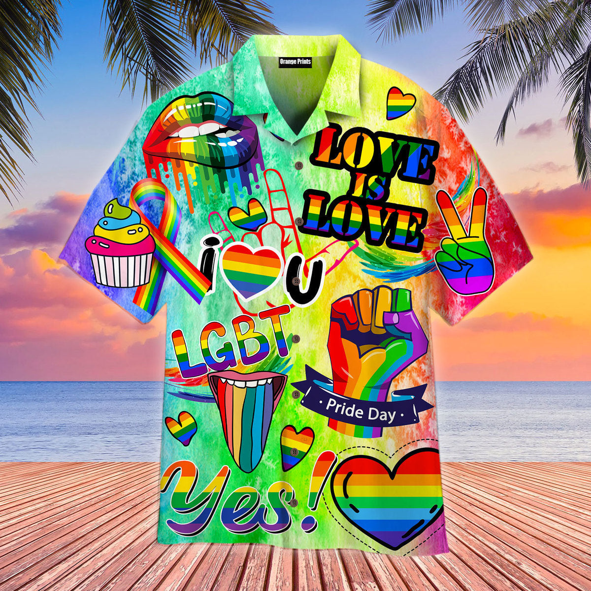 Love Is Lgbt Month Aloha Hawaii Shirts For Men Women Ha16388