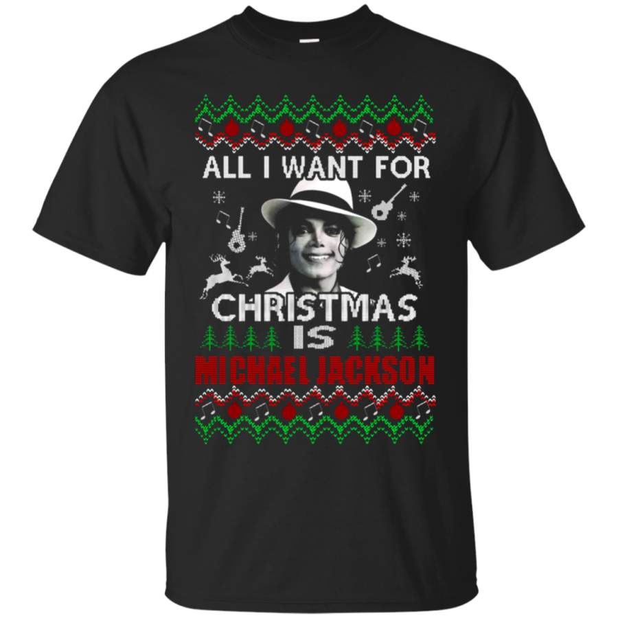 AGR All I Want For Christmas Is Michael Jackson T-Shirt