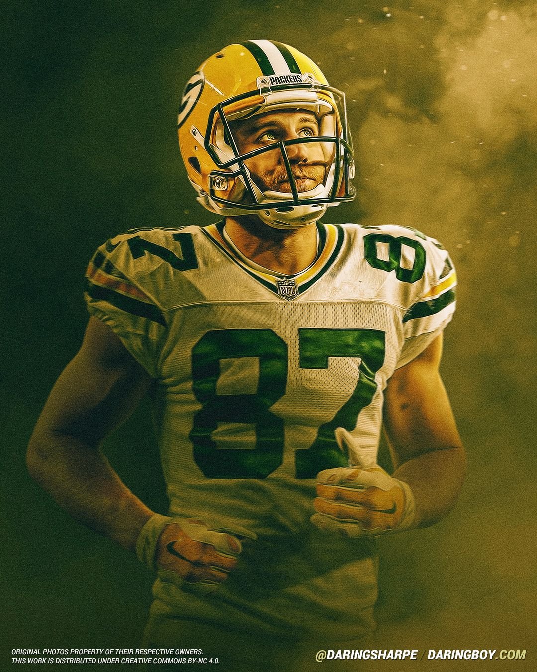 Green Bay Packers Jordy Nelson #87 Poster For Fans poster canvas