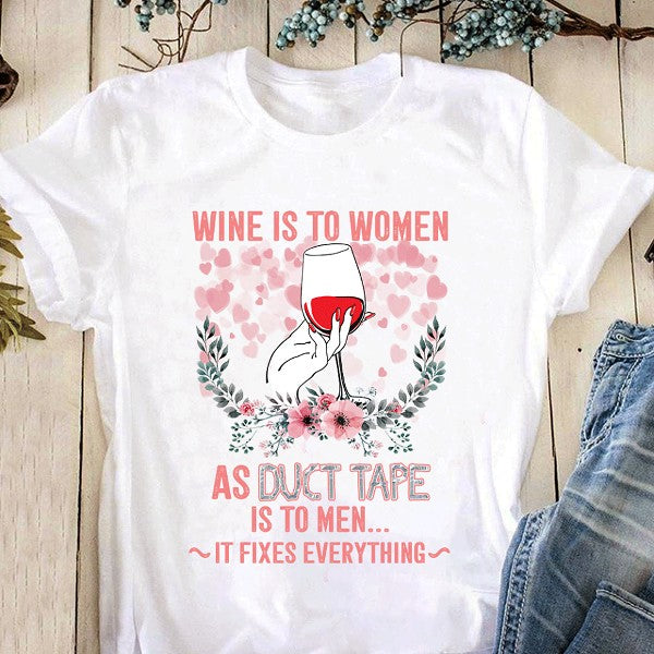 Wine Fixs Everything Wine Lovers Wine Mom Gift Standard/Premium T-Shirt