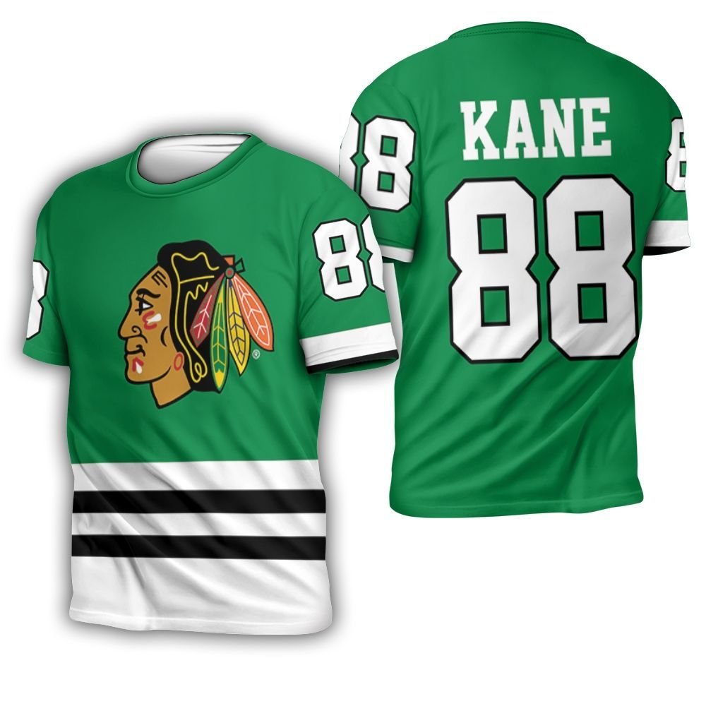 Chicago Blackhawks 88 Kane Jersey Inspired 3D T-Shirt