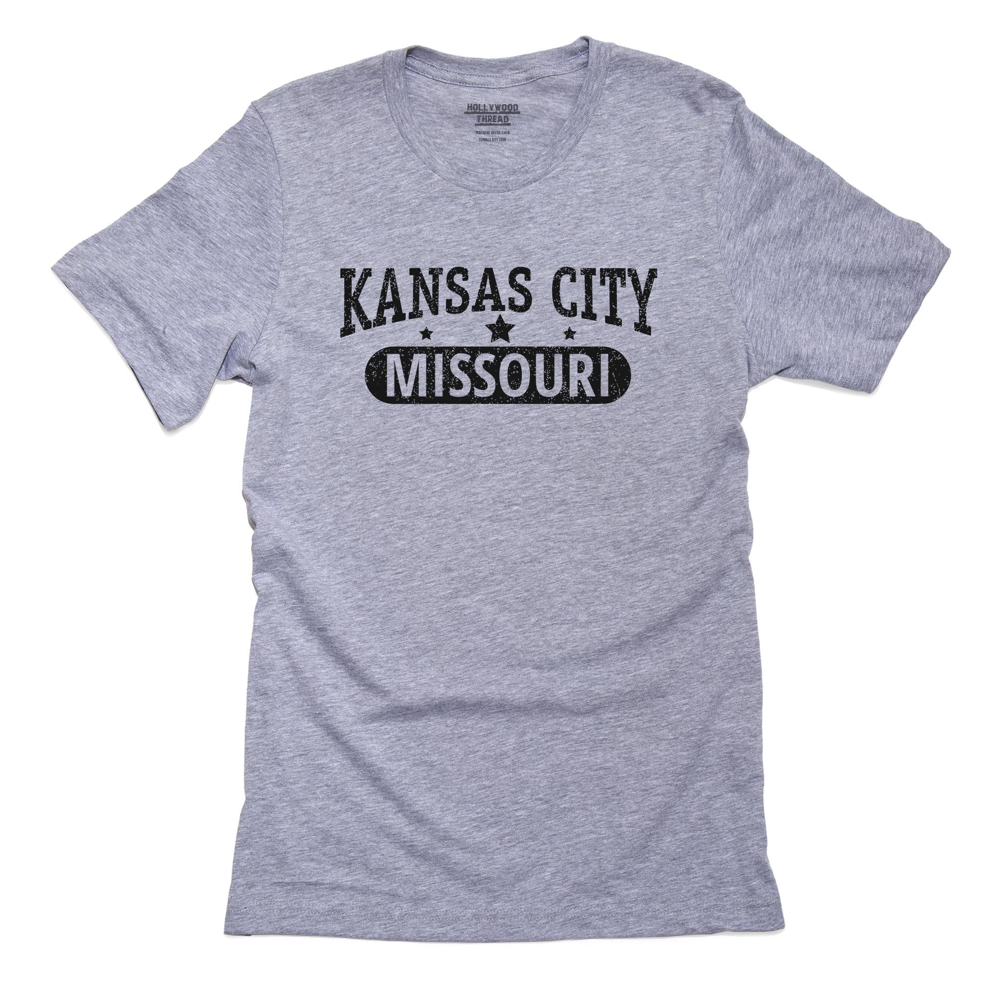 Trendy Kansas City, Missouri with Stars T-Shirt, Framed Print, Pillow, Golf Towel