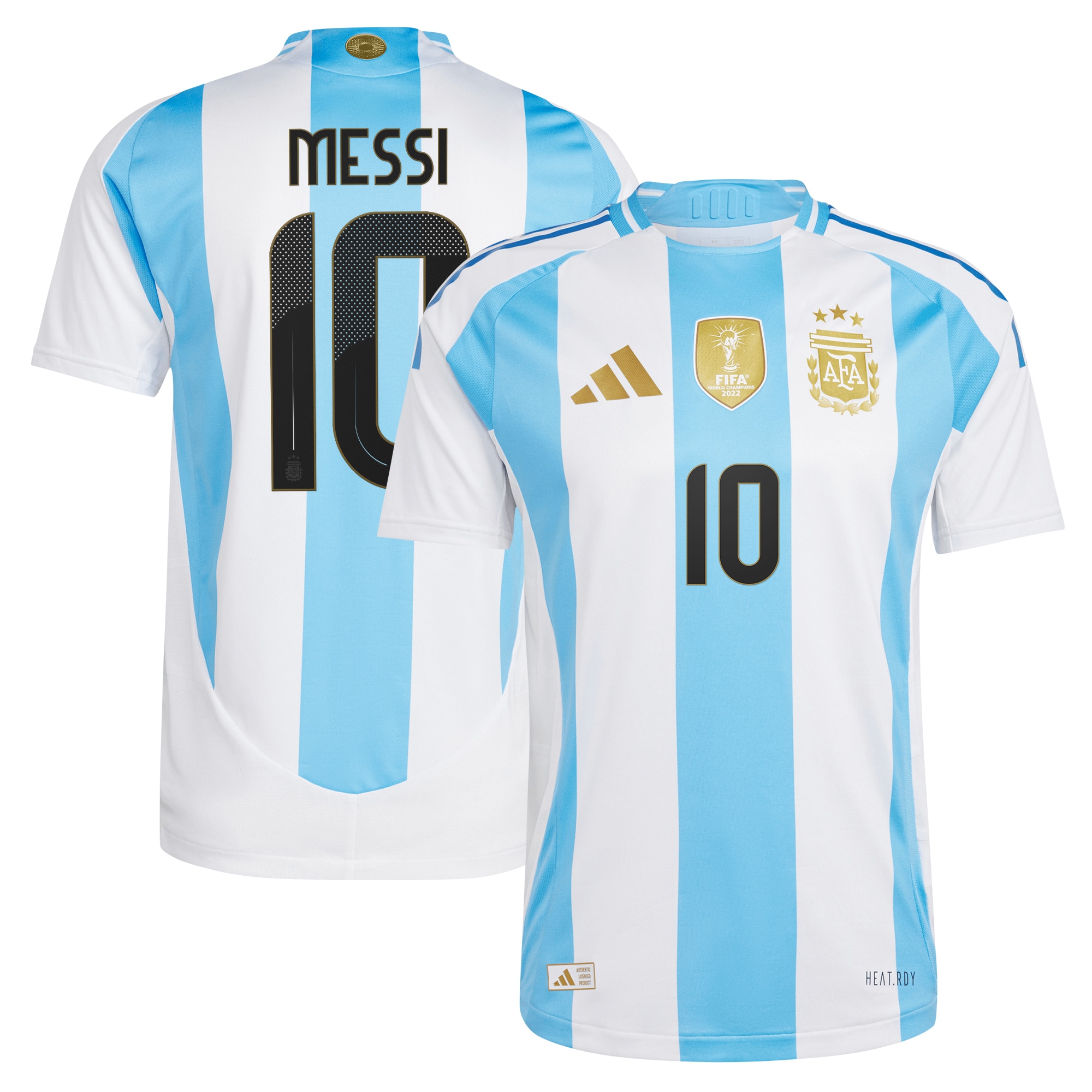 Lionel Messi Argentina National Team 2024 Home Authentic Player Jersey – White