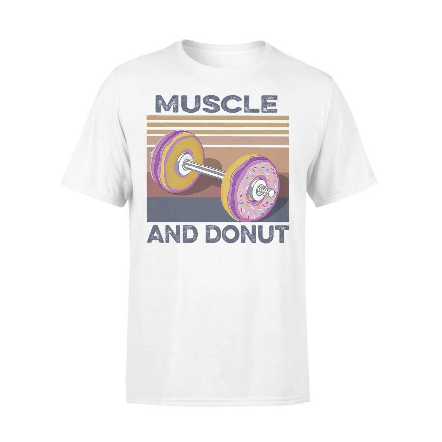Muscle And Donut Vintage T-shirt