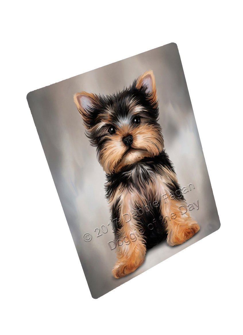 Yorkshire Terrier Dog Art Portrait Print Woven Throw Sherpa Plush Fleece Blanket D062