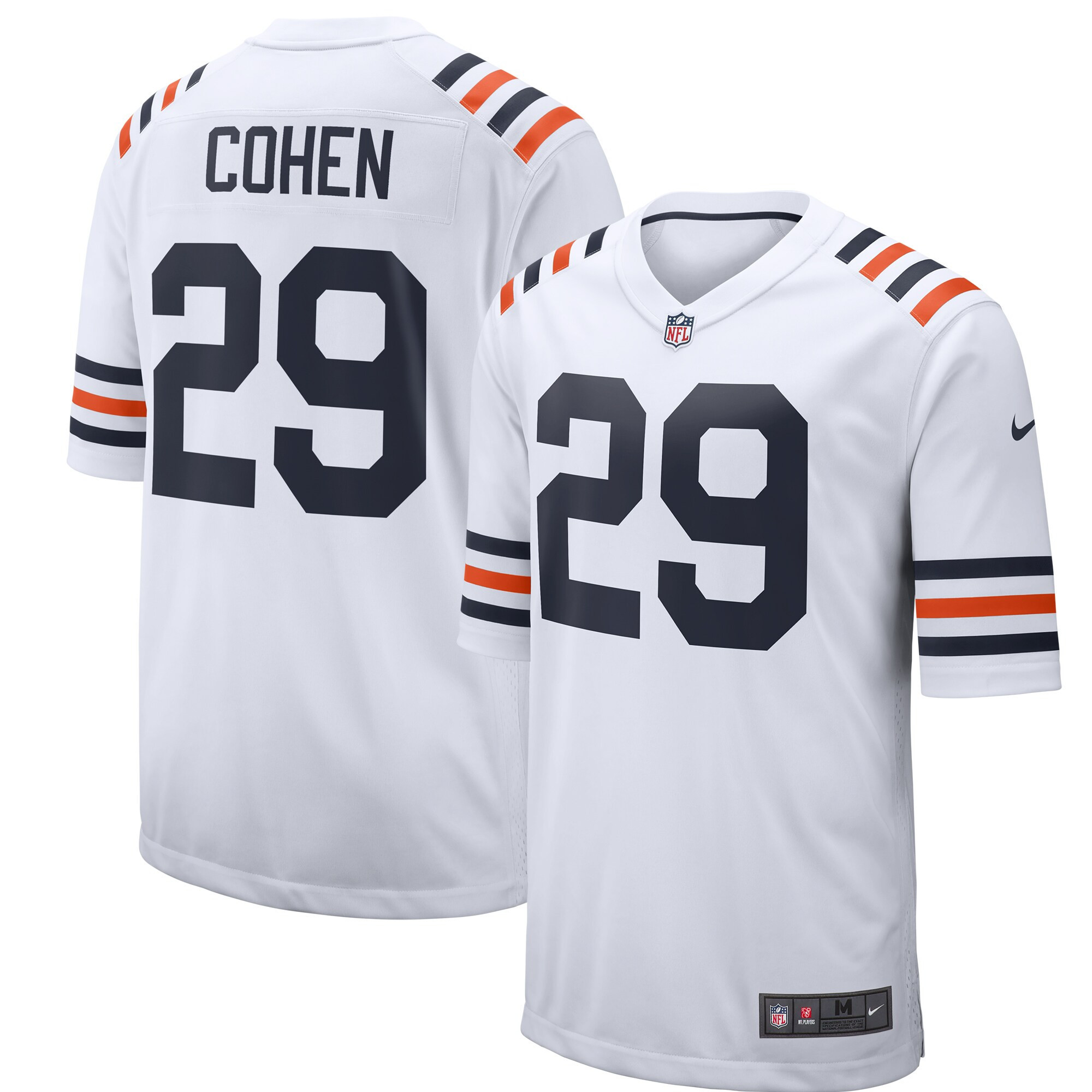 Tarik Cohen Chicago Bears 2019 Alternate Classic Game Jersey – White NFL