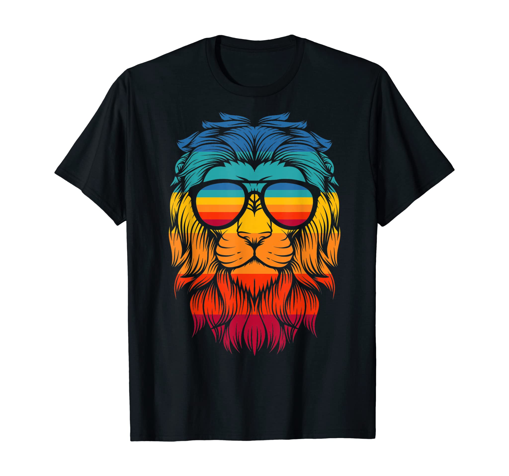 Retro Vintage – Cool Lion With Eyeglasses T-Shirt