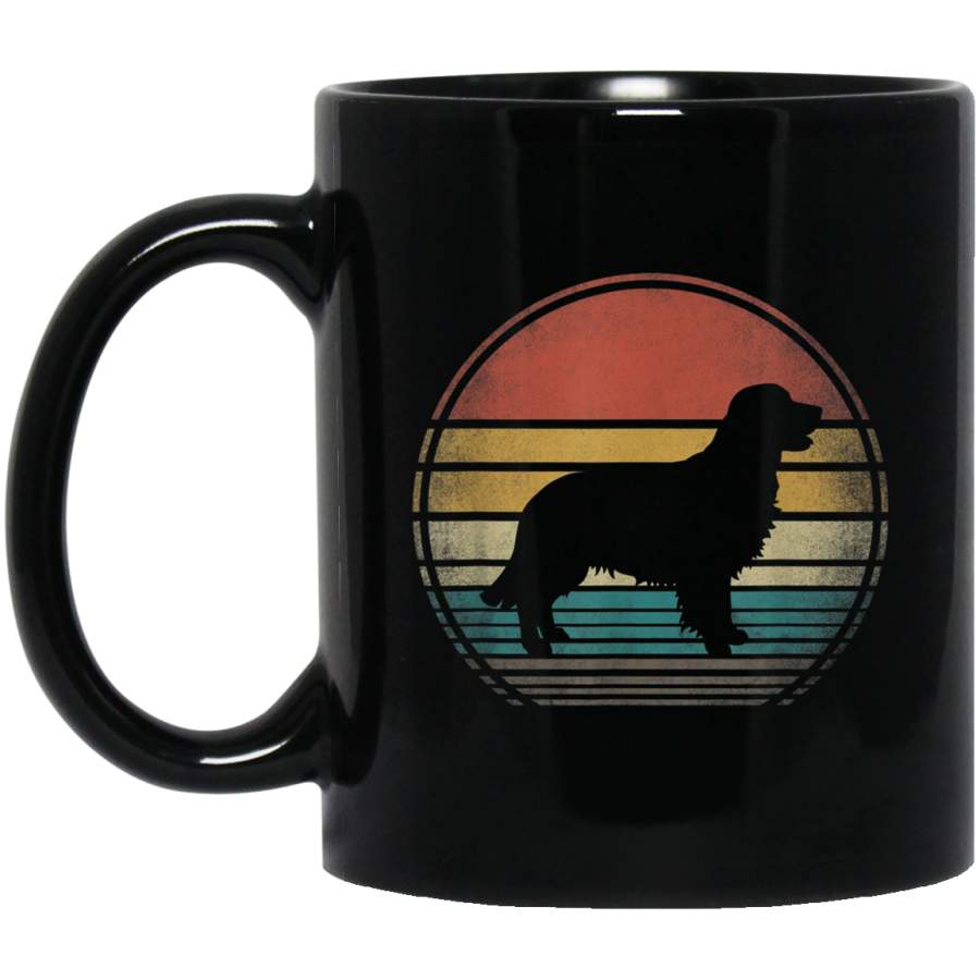 Vintage Golden Retriever Dog Loves For Men Women Gift Mug