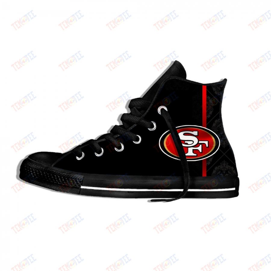 Mens Womens San Francisco 49Ers High Top Canvas Shoes 49Ers Sneakers Tennis Shoes 3D Printable Nice And Comfortable TMT964