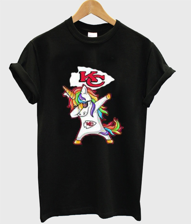 Dabbing Hip Hop Unicorn Dab Kansas City Chiefs T-Shirt