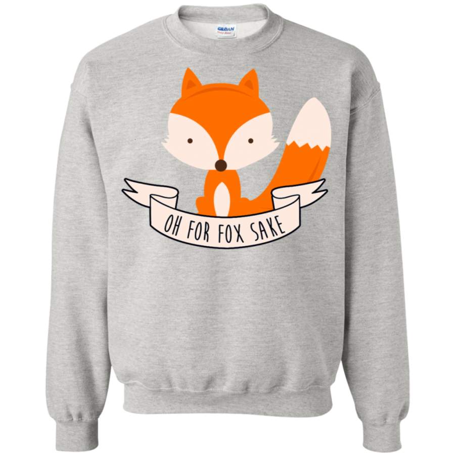 AGR Oh For Fox Sake Crewneck Pullover Sweatshirt