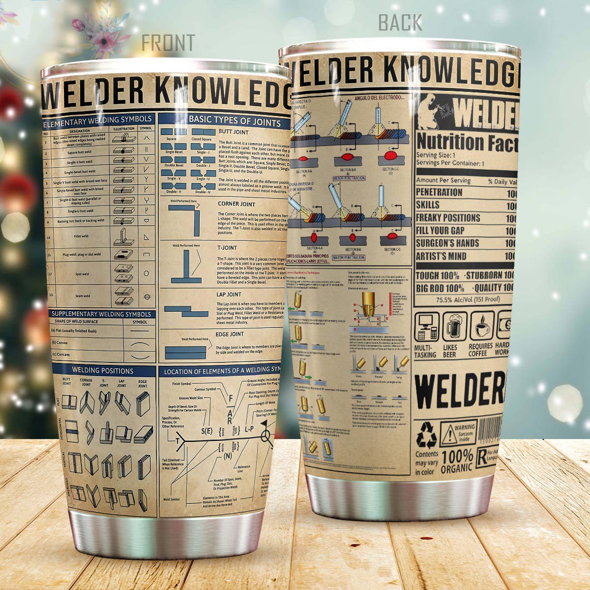 Welder Knowledge Tumbler Cup Premium MPT10