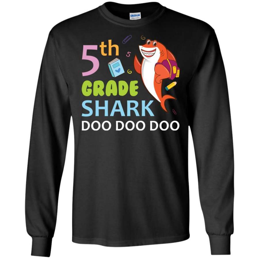 5th Grade Shark Doo Doo Doo Back To School T-shirt