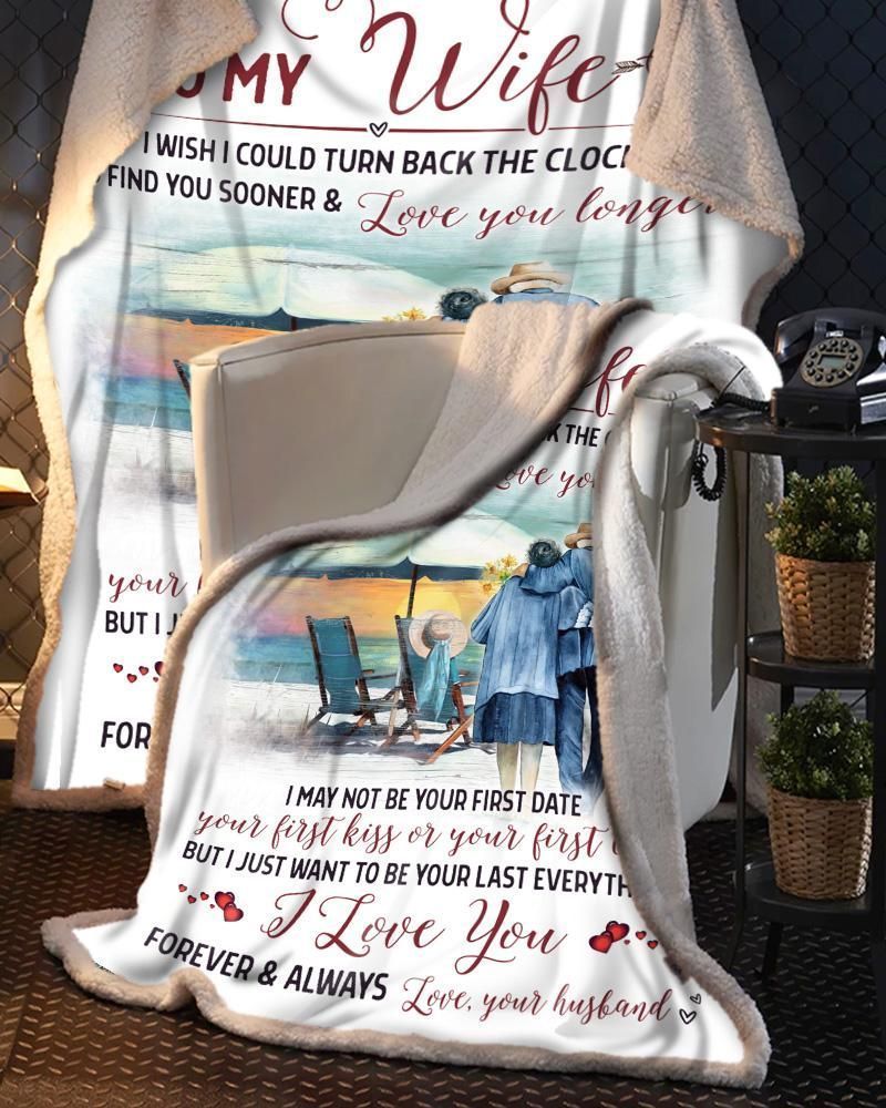 Teemodel I Wish I Could Husband To Wife Beach Blanket
