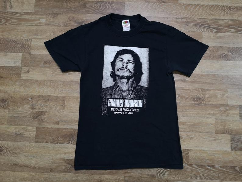 Vintage OG 90’s Thrashcore Hardcore Punk Band Charles Bronson Dekalb Wolfpack t shirt