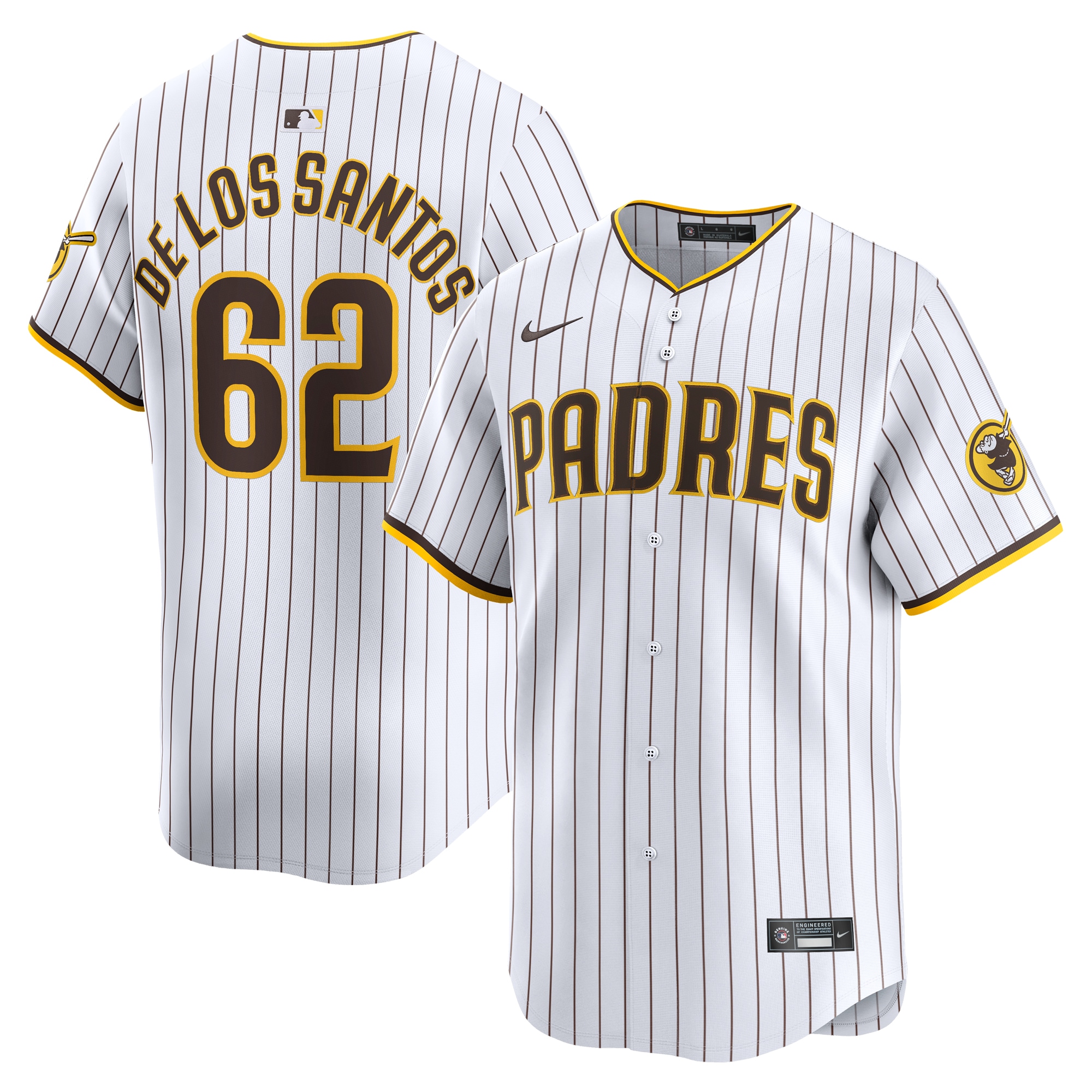 Enyel De Los Santos San Diego Padres Home Limited Player Jersey  White