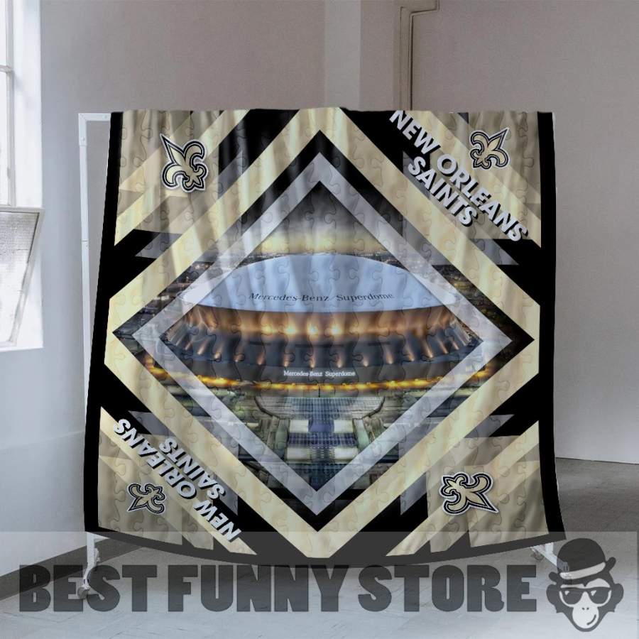 Pro New Orleans Saints Stadium Quilt For Fan