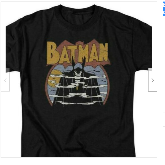 Batman 70S Comic Book Art Retro 80S Cartoon Dc Men’s T-Shirt