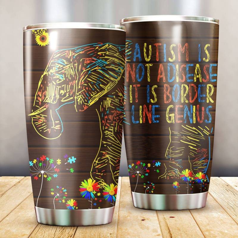 Artsyhomes [Tumbler] Autism Elephant Tumbler 7