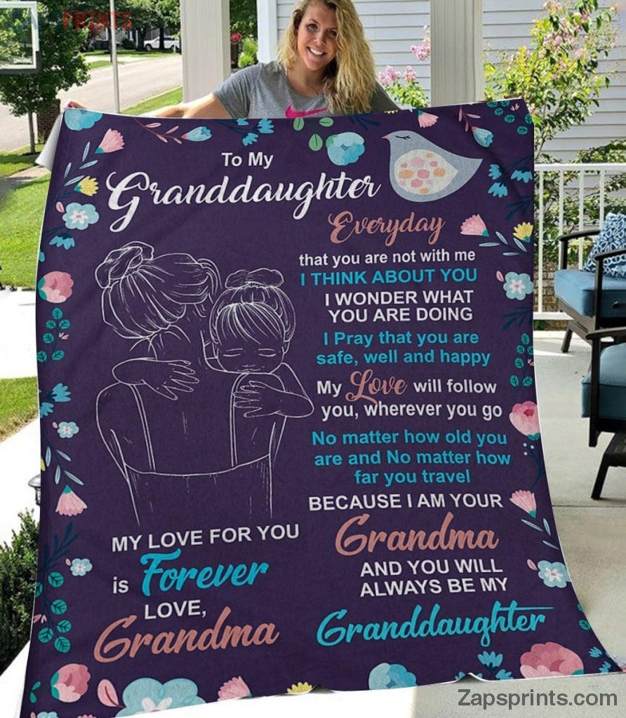 Gift For Granddaughter To My Granddaughter – I Am Your Grandma – Blanket