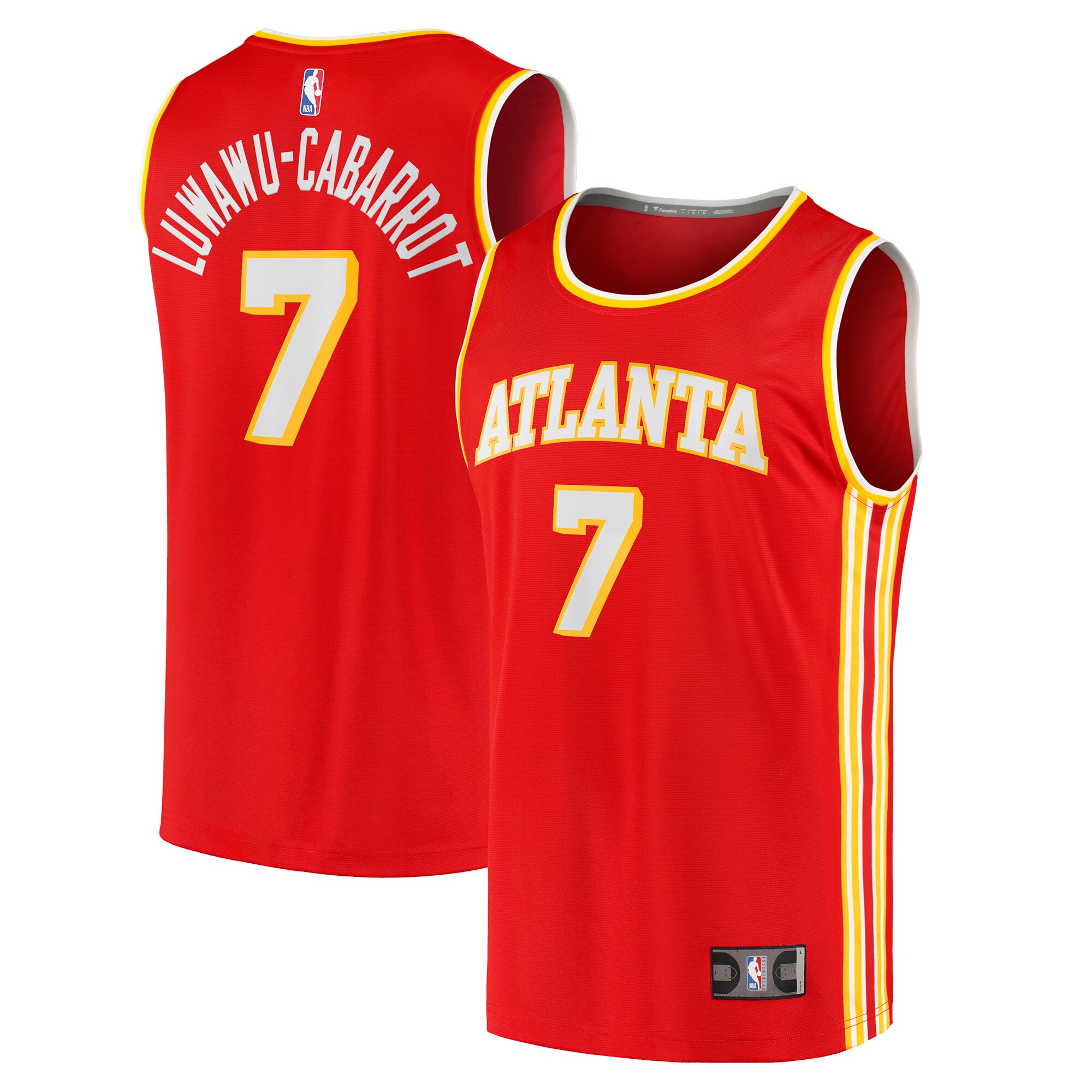 Timothe Luwawu-Cabarrot Atlanta Hawks Youth 2021/22 Fast Break Jersey – Icon Edition – Red