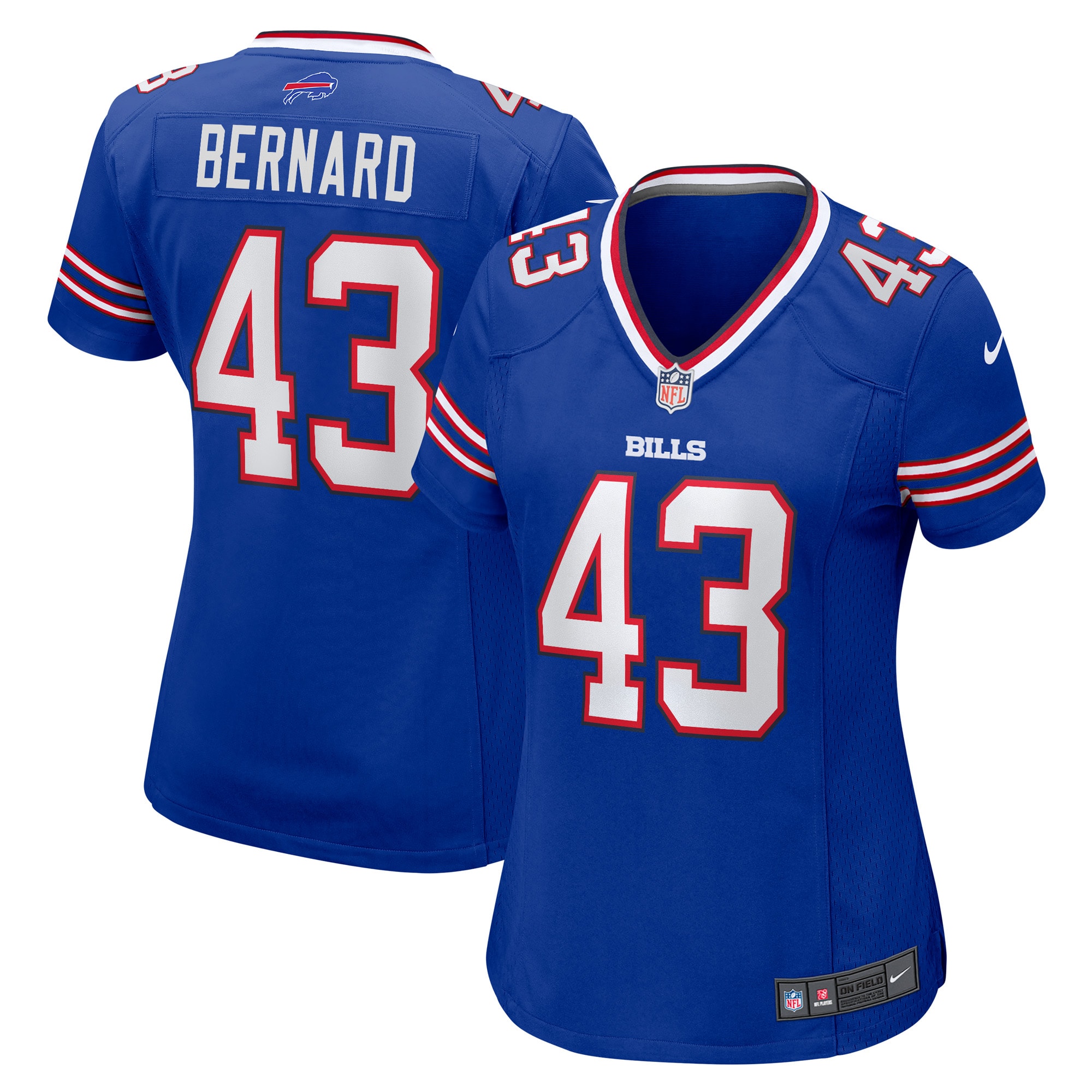 Women’s Buffalo Bills Terrel Bernard Royal Game Player Jersey