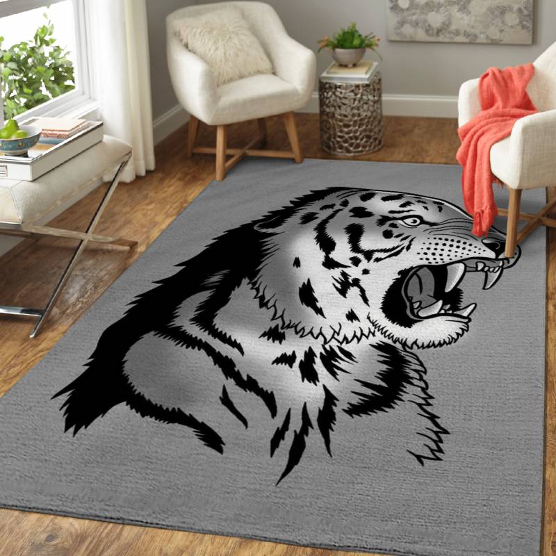 Tiger attack – Animals Area Rug Carpet