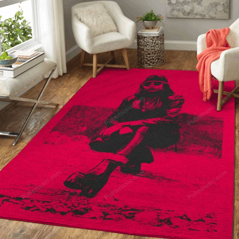 Woman Hunkered Down – African Pop Art Rug Mats – Carpet