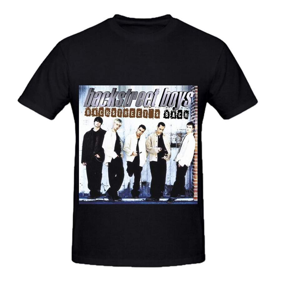 The Backstreet Boys Backstreets Back Tour Rock Men Crew Neck Graphic T Shirts Fashion Short Sleeved T-Shirt