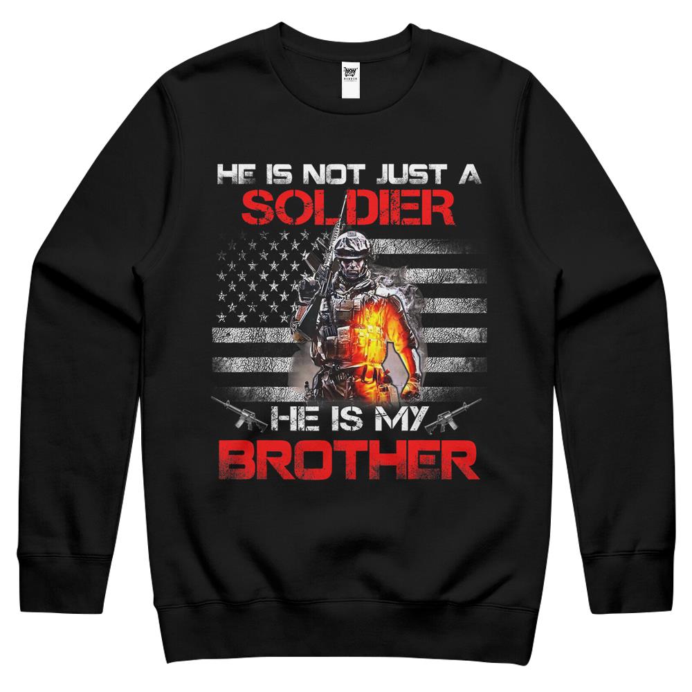 My Brother Is A Soldier Proud Army Sister Crewneck Sweatshirt