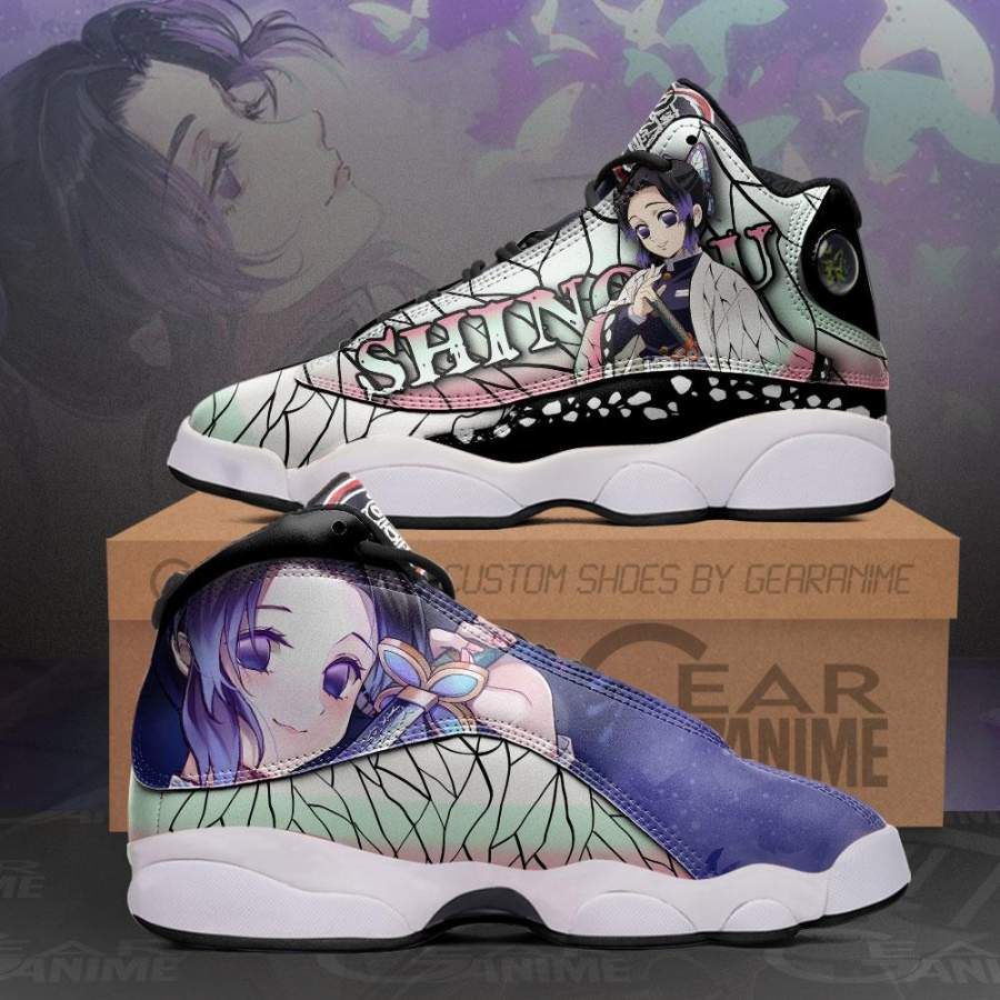 Shinobu Kocho Jordan 13 Sneakers Demon Slayer Anime Shoes MN10