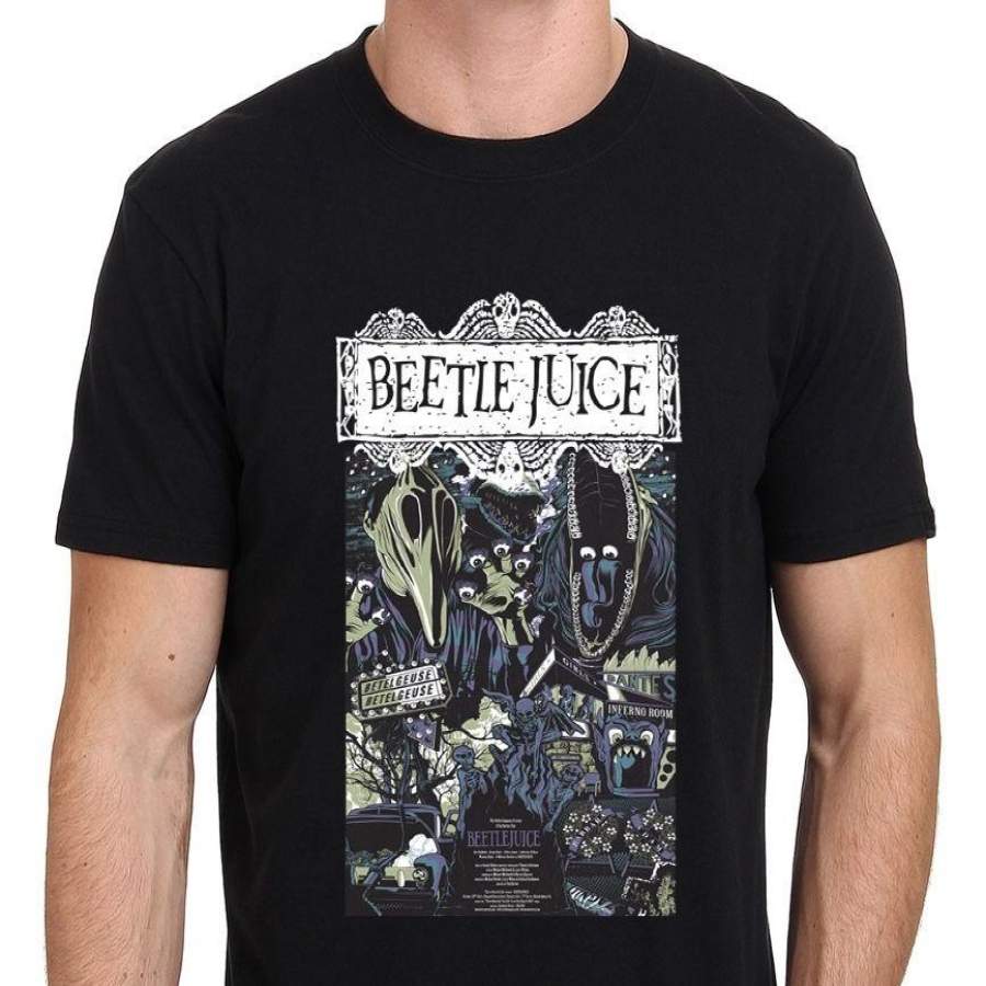 Beetlejuice Art Poster Vintage Movie Funny Horror T-Shirt