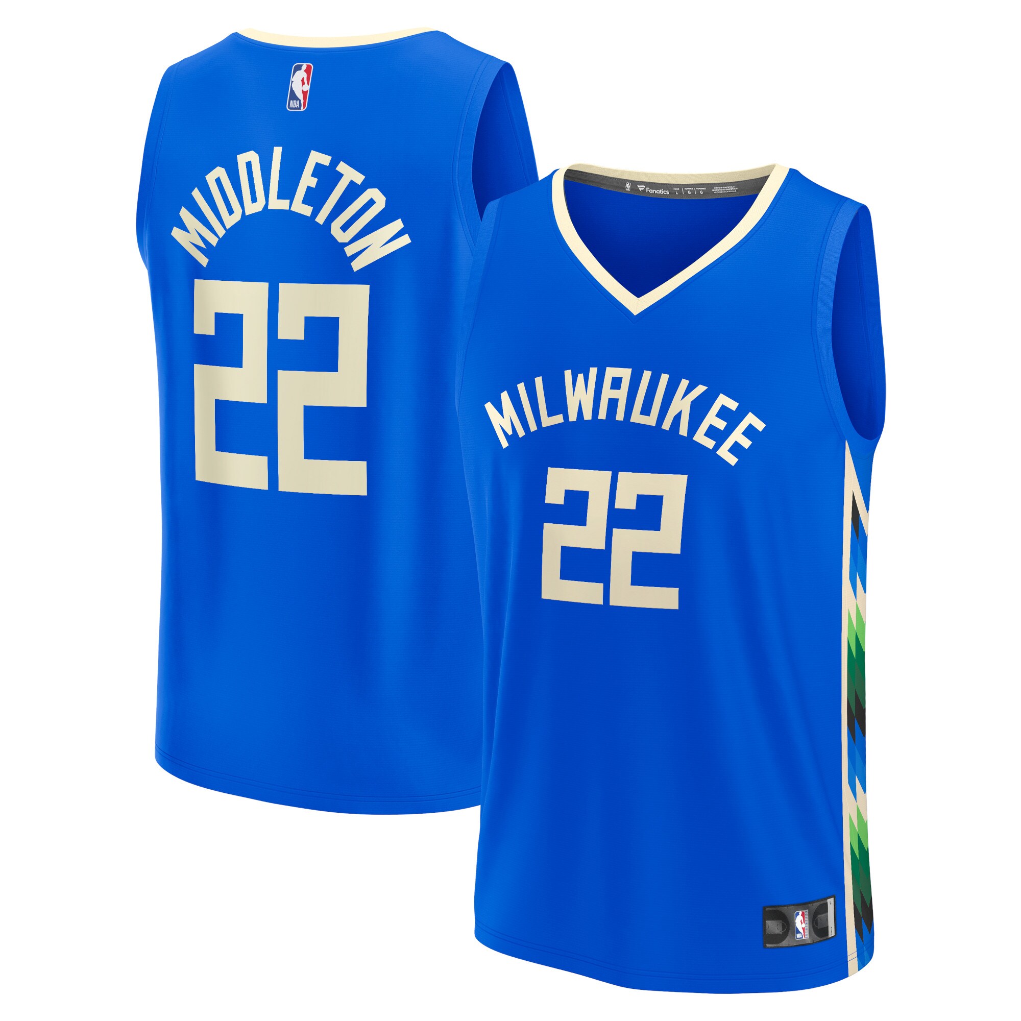 Khris Middleton Milwaukee Bucks Fastbreak Jersey – City Edition – Royal