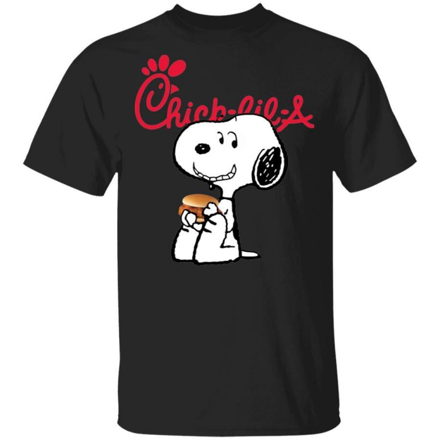 Snoopy Eating Chick-fil-A T-shirt Fast Food Tee