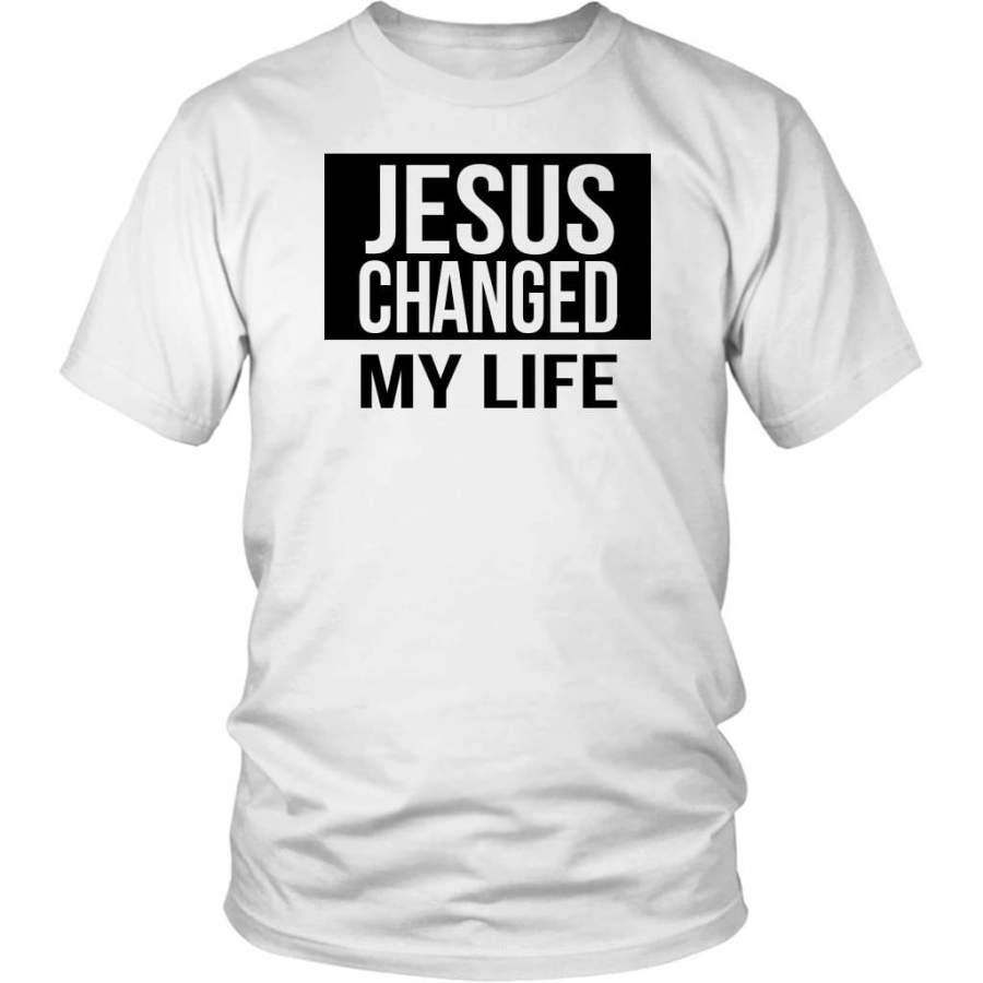 Jesus changed my life t-shirt