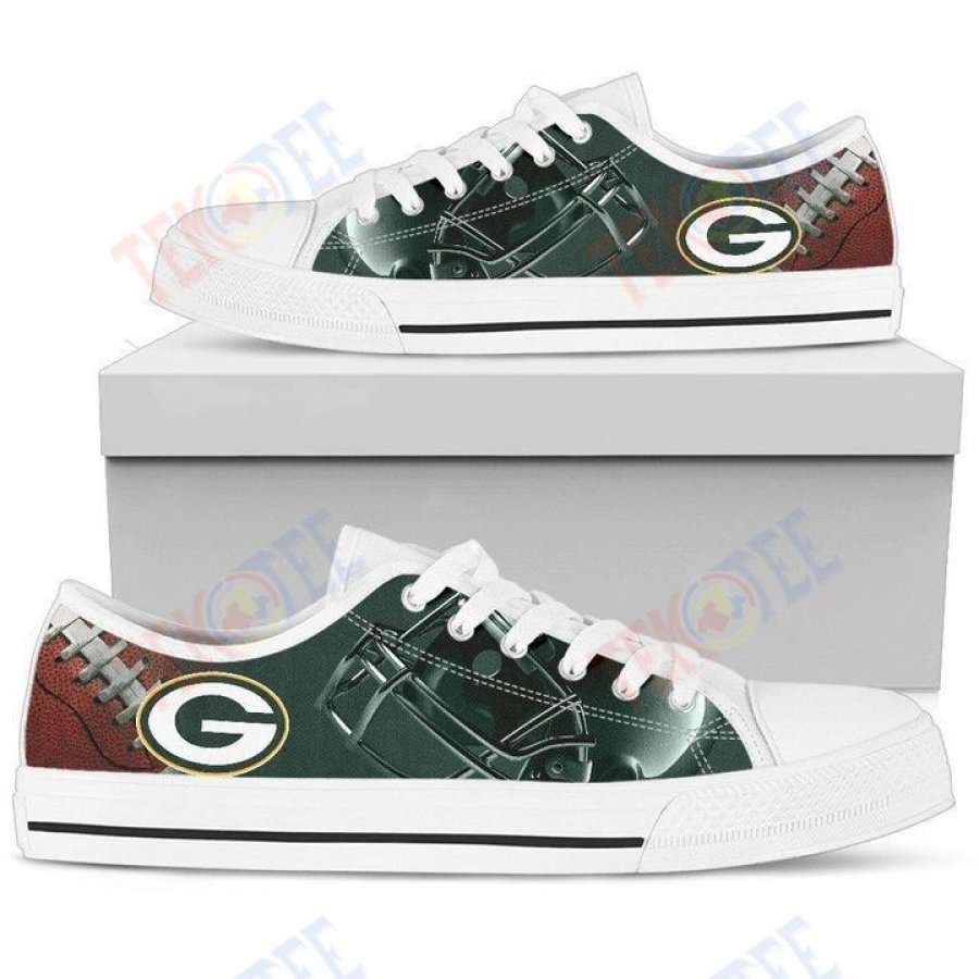 Mens Womens Artistic Scratch Of Green Bay Packers Low Top Shoes Custom Print Footwear Converse Sneakers TMT641