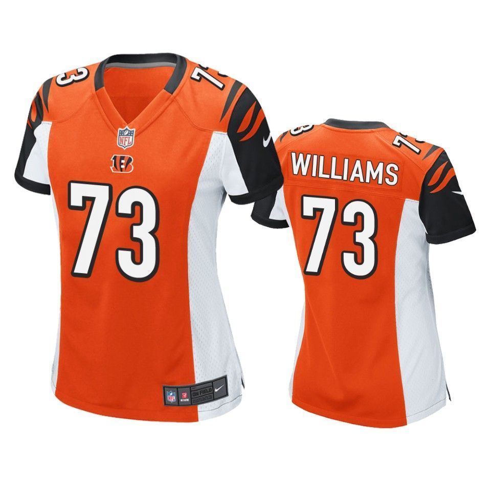 Cincinnati Bengals Jonah Williams 2019 NFL Draft Orange Game Womens Jersey