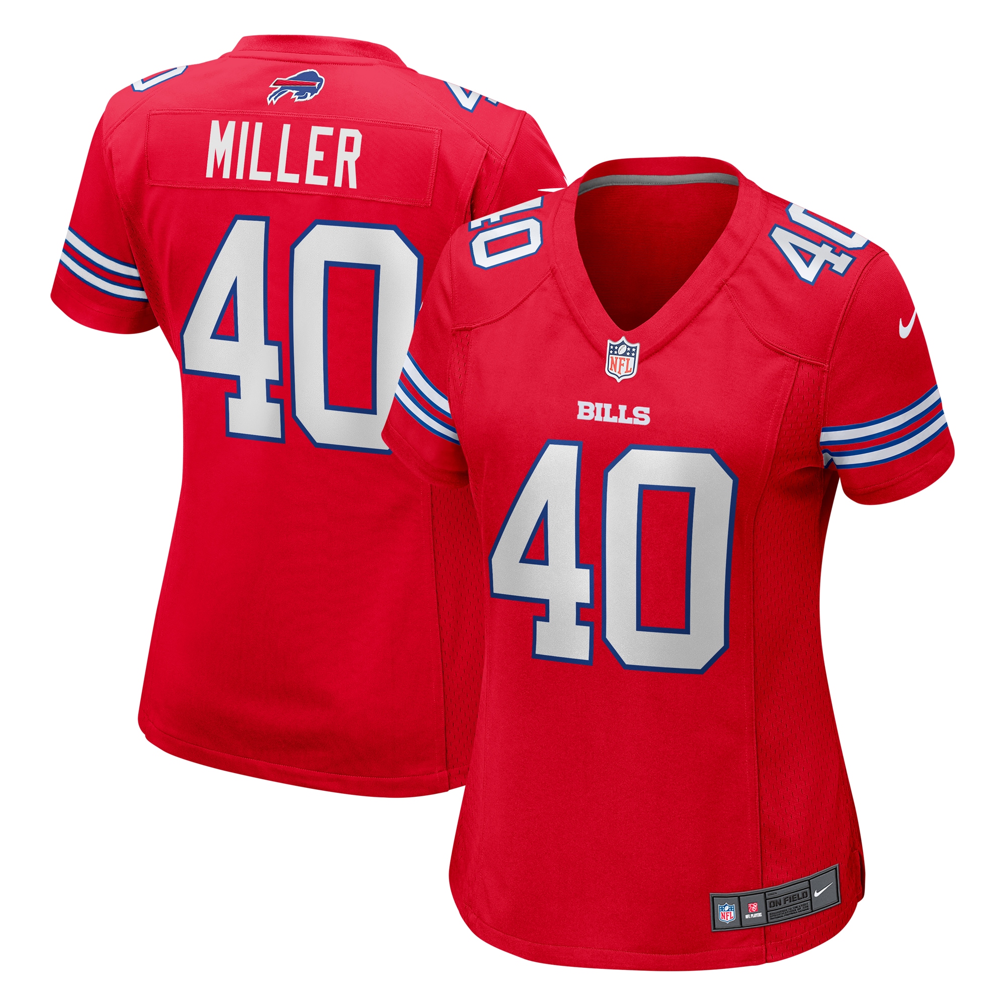 Women’s Buffalo Bills Von Miller Red Player Jersey