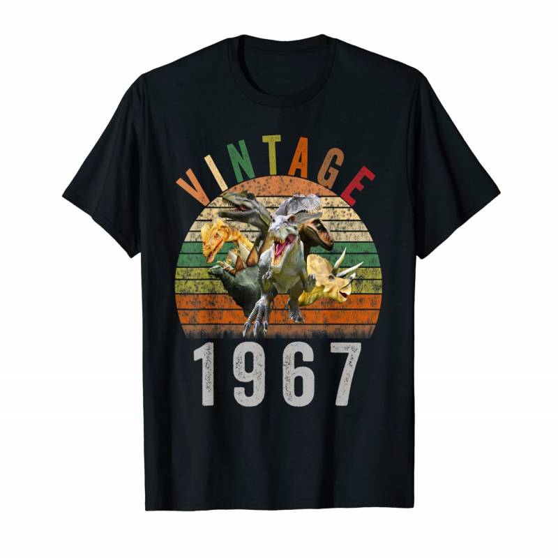 Vintage 52th Birthday Dinosaur T-shirt Dinosaur Vintage 1967 T-shirt