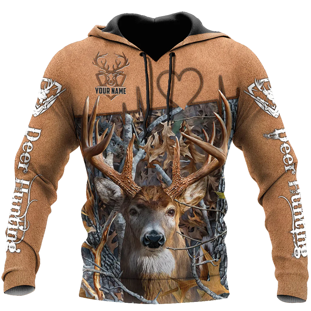 Custom Name Deer Hunting Hoodies For Men And Women, Hunting Hoodie Adults, Hunter Birthday Gift