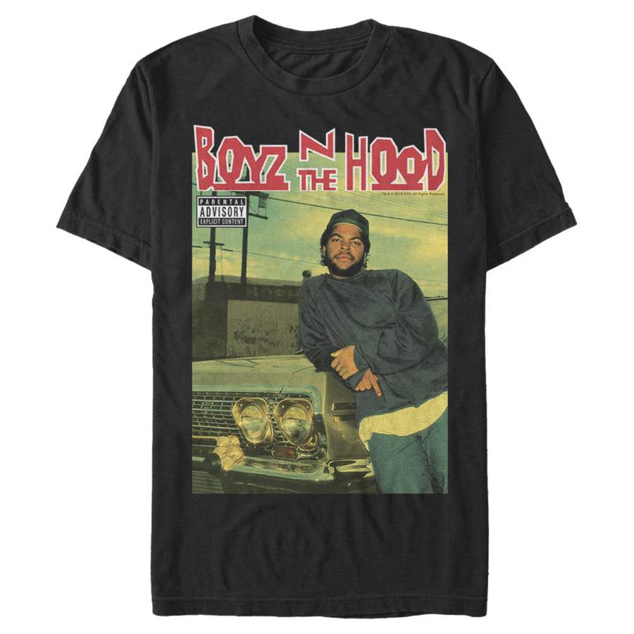 Boyz n the Hood Men’s Doughboy Pose  T Shirt Sand