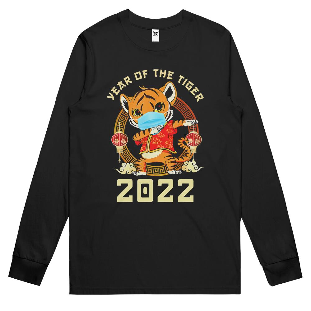 Year Of The Tiger 2022 – Chinese New Year 2022 Dabbing Tiger Long Sleeve T Shirts