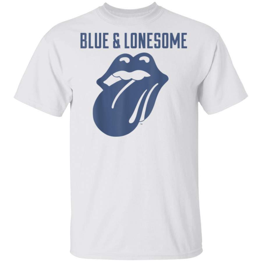 Rolling Stones 72 Logo Blue  Lonesome Vintage White TShirt