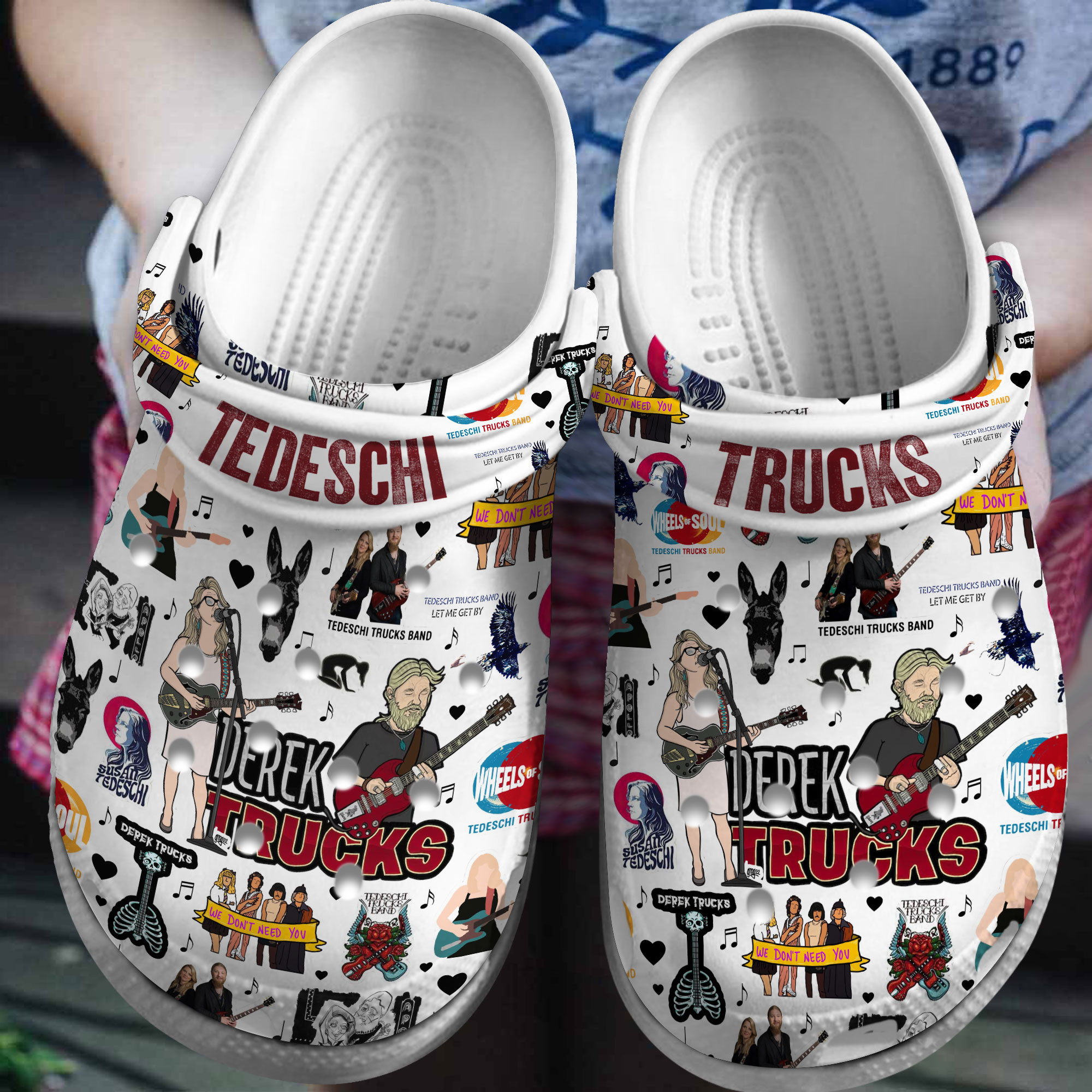 Tedeschi Music Crocs Crocband Clogs Shoes Comfortable For Men Women and Kids