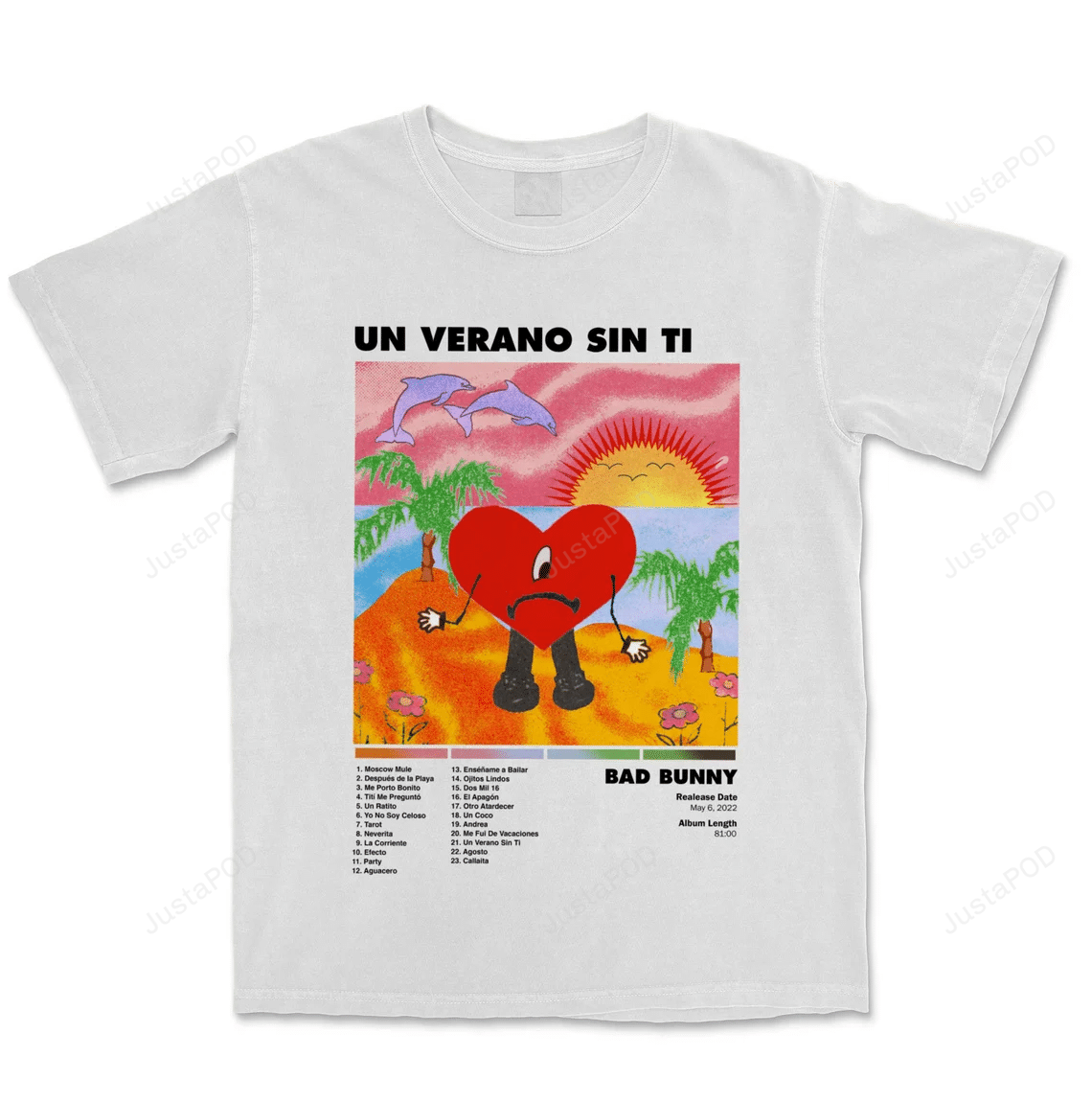 Bad Bunny Merch Shirt, Un Verano Sin Ti Shirt, Bad Bunny Shirt, Un Verano Sin Solo Album Shirt, Bad Bunny Un Verano Sin Ti Unisex Shirt, Benito Ocasio Shirt