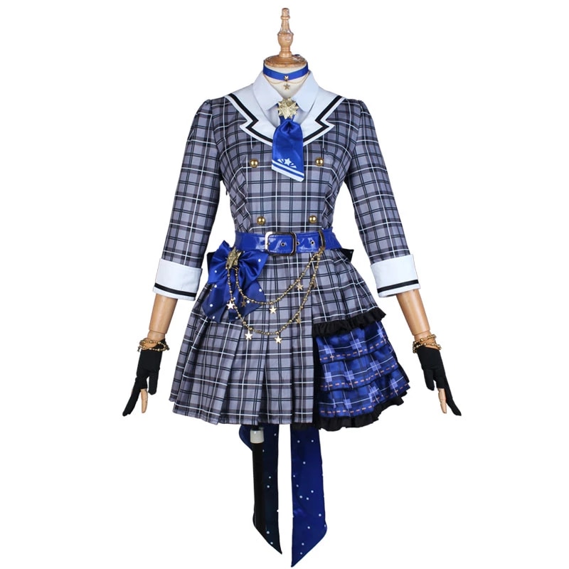 Anime! Youtube Vtuber hololive Member of Idol group Hoshimati Suisei Uniform Cosplay Costume Halloween Outfit alx