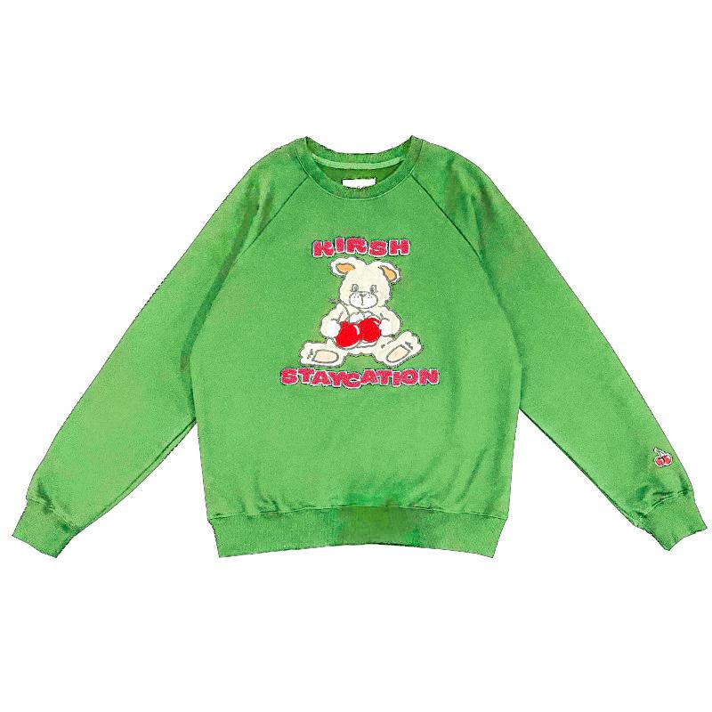 Cherry Bunny Print Loose Sweatshirt