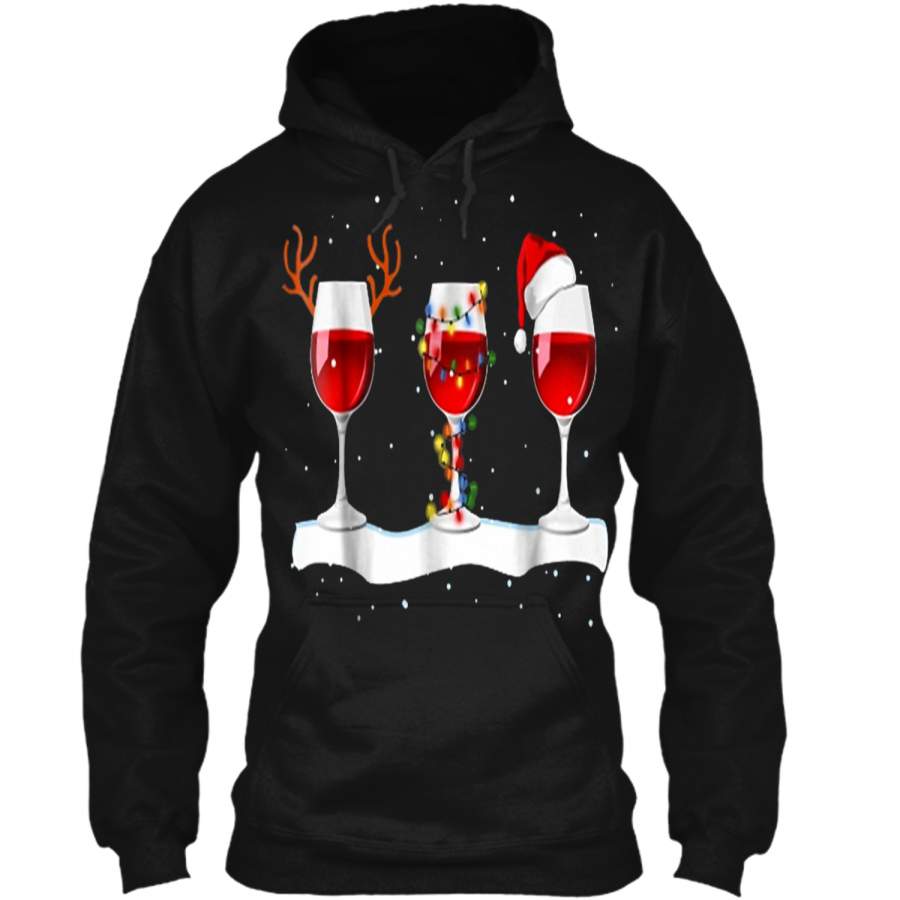 Wine Christmas-Wine  Pullover Hoodie   Christmas Gift Ideas