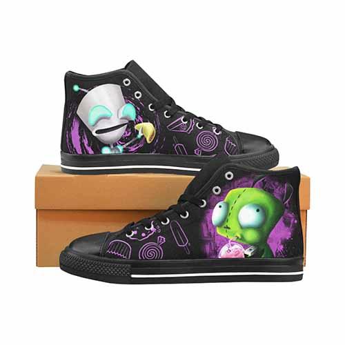 Invader Zim Gir Men’S Classic High Top Canvas Shoes